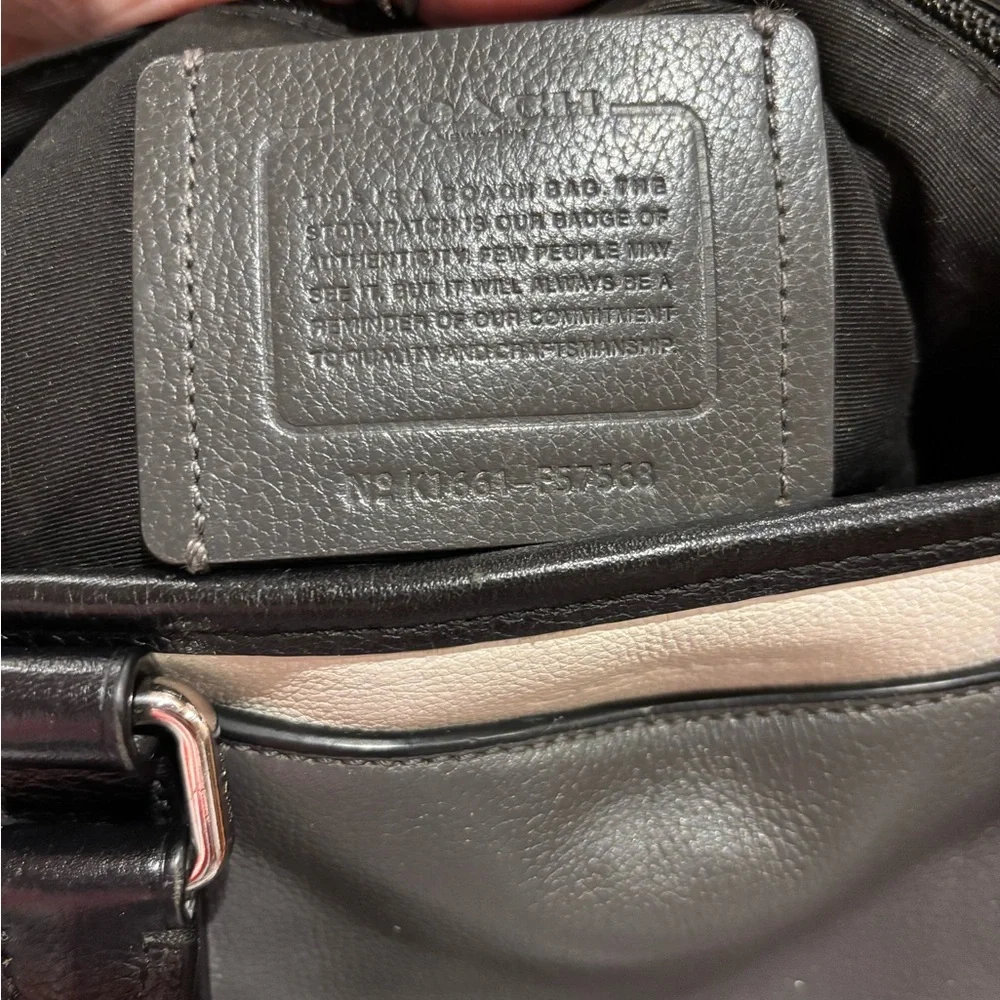 Coach Metropolitan Business Bag Briefcase‎ Pebbled Leather